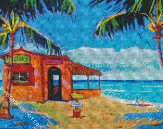 Beach Shack diamond painting