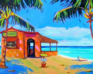 Beach Shack diamond painting