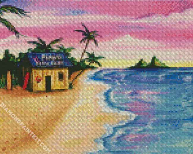 Beach Shack diamond painting