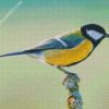 Beautiful Parus Bird diamond painting