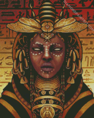 Bee Egyptian Lady diamond painting