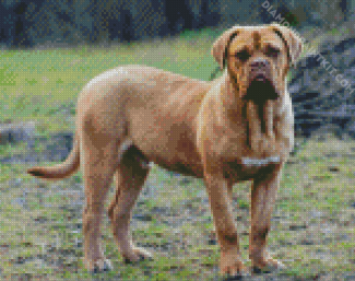 Beige Mastiff diamond painting