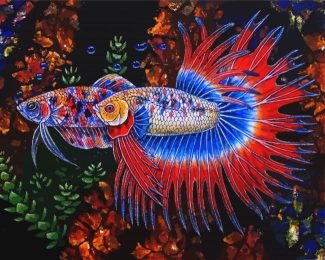 Betta Fish diamond painting