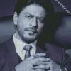 Black And White Shahrukh Khan diamond painting