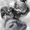 Black And White Zeus diamond painting