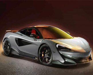 Black Mclaren Car diamond painting