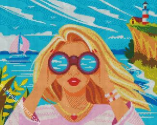 Blond Girl diamond painting