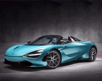 Blue Mclaren Car diamond painting