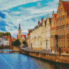 Bruges Buildings diamond painting