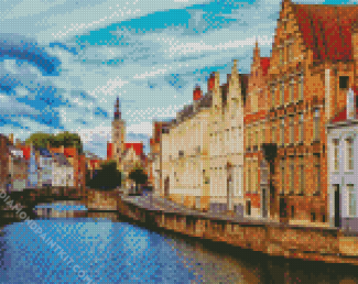 Bruges Buildings diamond painting