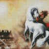 Brumby Fighting Art diamond painting