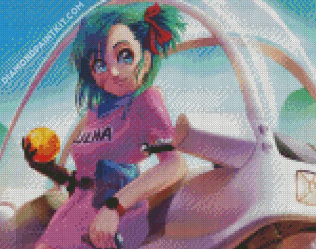 Bulma Dragon Ball diamond painting