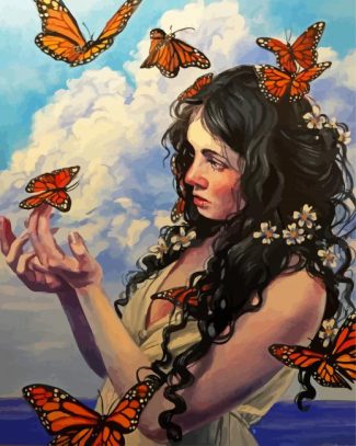 Butterfly Woman diamond painting