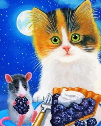 Cat And Mouse diamond painting