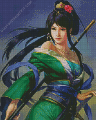 Chinese Warrior Lady diamond painting