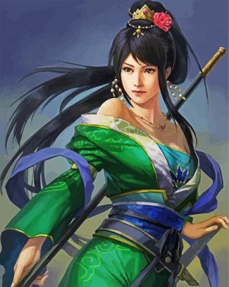 Chinese Warrior Lady diamond painting