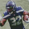 Chris Carson Seahawks Player diamond painting