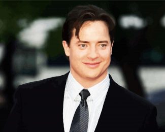 Classy Brendan Fraser Actor diamond painting