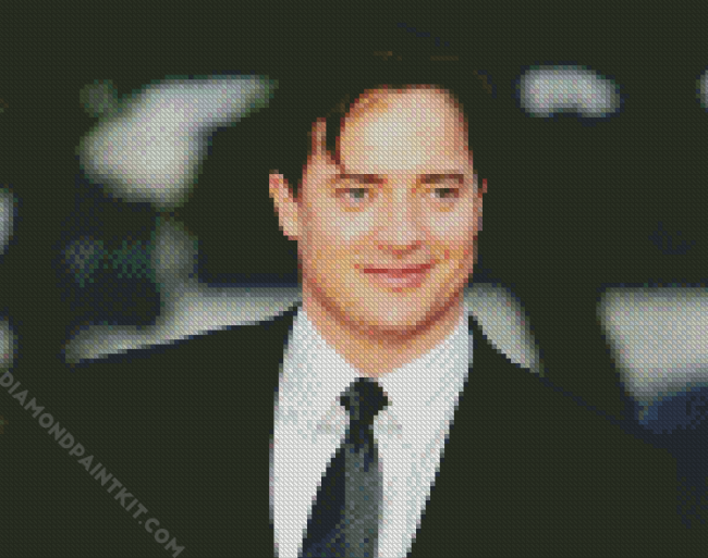 Classy Brendan Fraser Actor diamond painting