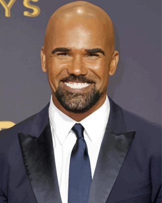 Classy Shemar Moore diamond painting