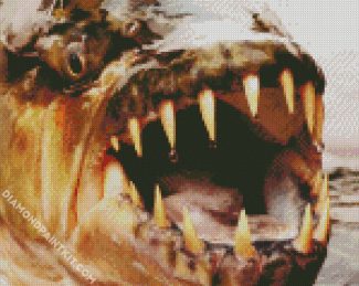 Close Up Tigerfish diamond painting