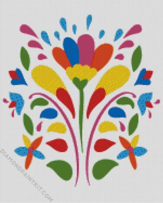 Colorful Otomi diamond painting