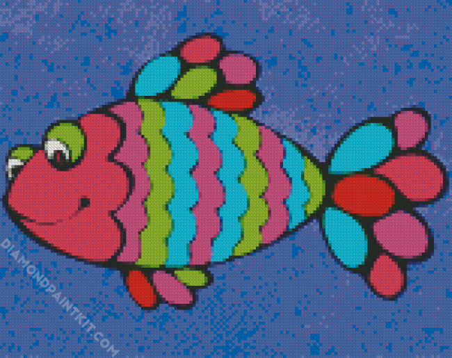 Colorful Fish diamond painting