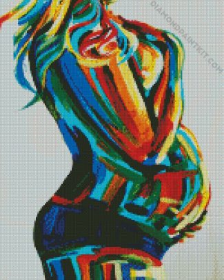 Colorful Pregnant diamond painting