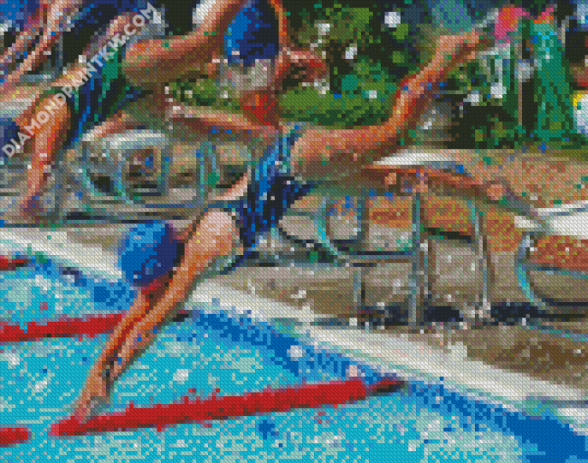 Competitive Swimming diamond painting