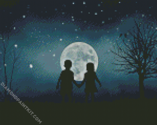 Couple Silhouette diamond painting