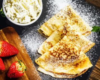 Crepes With Strawberry diamond painting