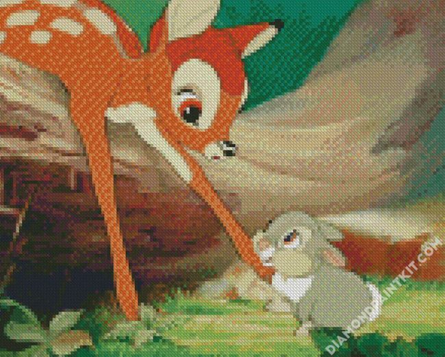 Cute Bambi diamond painting