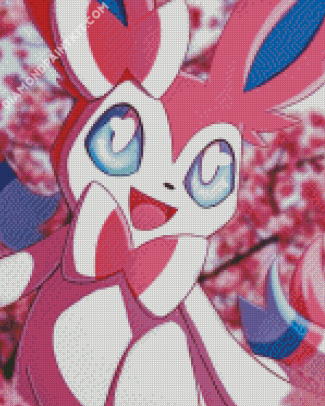 Cute Sylveon diamond painting