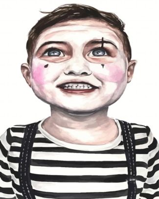 Cute Mime Boy diamond painting