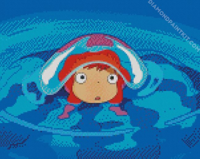 Cute Ponyo diamond painting