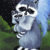 Cute Raccoons diamond painting