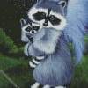 Cute Raccoons diamond painting