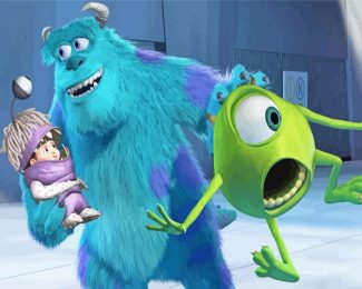 Cute Sully And Mike Monsters Inc diamond painting