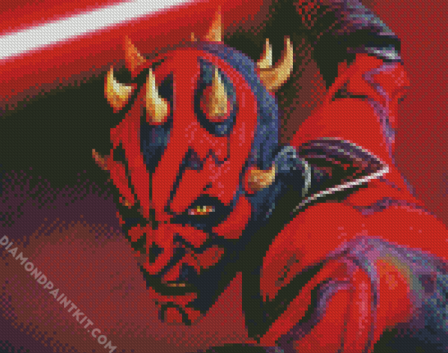 Darth Maul diamond painting