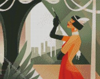 Deco Lady diamond painting