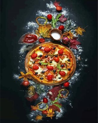 Delicious Pizza diamond painting