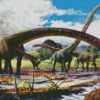 Diplodocus Dinosaurs diamond painting