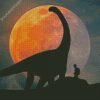 Dilplodocus Silhouette diamond painting