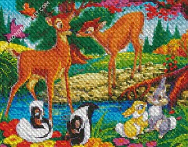 Disney Animated Movie Bambi diamond painting