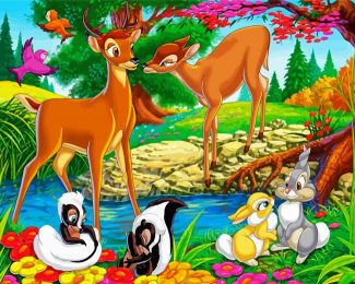 Disney Animated Movie Bambi diamond painting