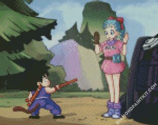 Dragon Ball Goku Meets Bulma diamond painting