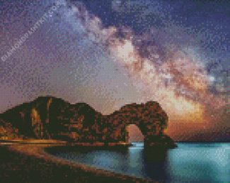 Durdle Door Starry Night diamond painting