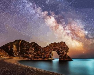 Durdle Door Starry Night diamond painting