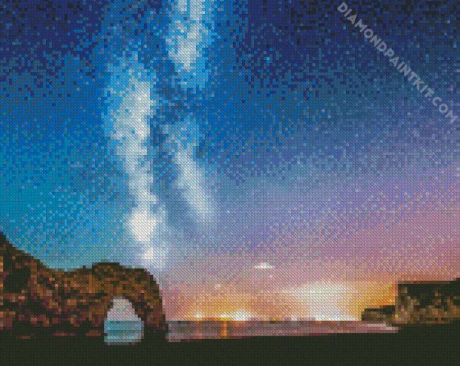 Durdle Door Starry Night Uk diamond painting