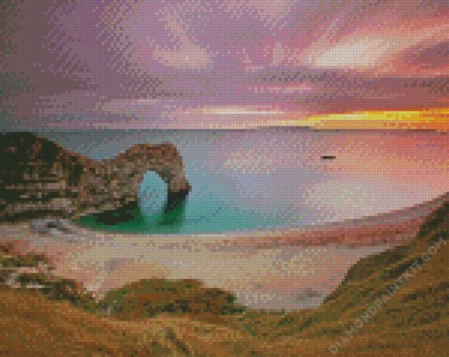 Durdle Door Sunset diamond painting